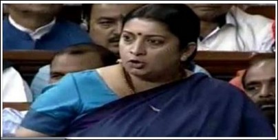 Smriti Irani 's speech in Lok Sabha on JNU and Rohit Vemula issues